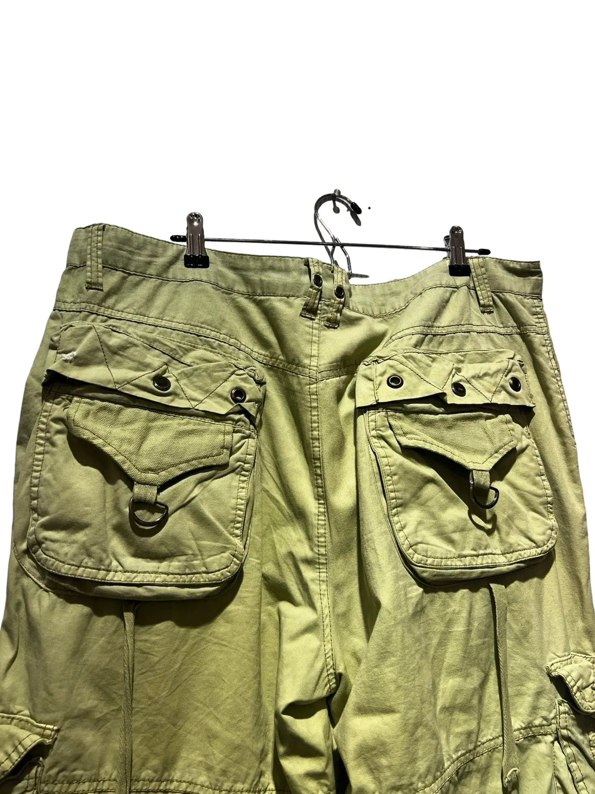 40 x 33 Vintage 90s Washed Green Rave Cargo Pants product image 4