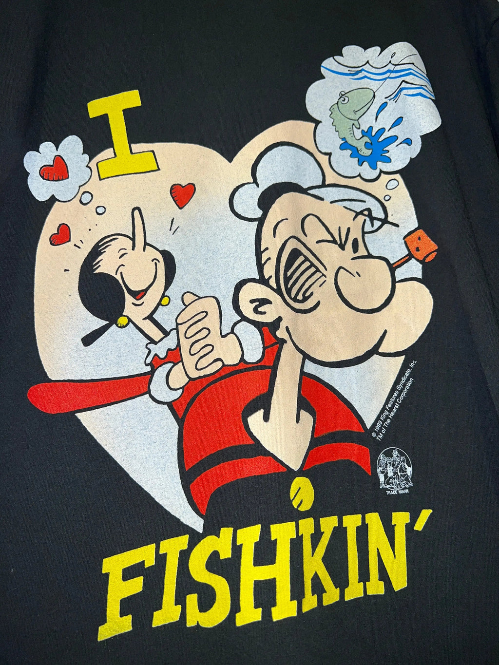 Vintage 1993 Popeye Fishkin Promo Tee product image 2