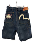 Vintage Y2K Evisu Embroidered Denim Shorts product image 1