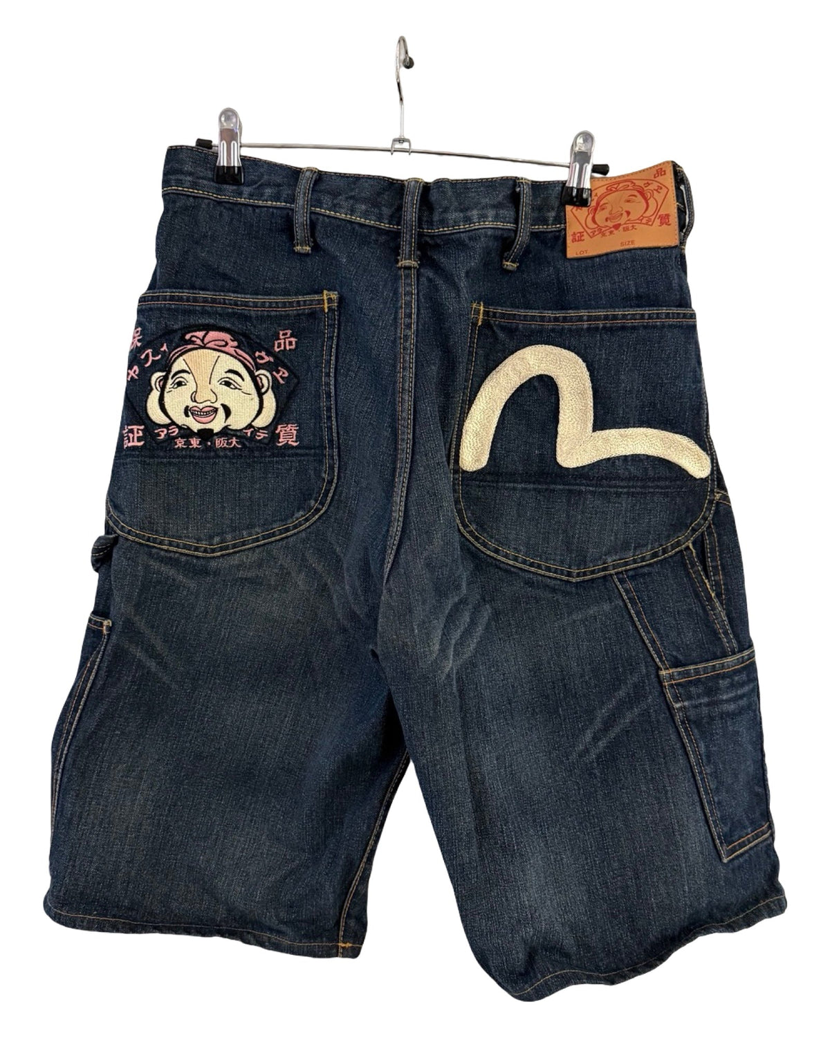 Vintage Y2K Evisu Embroidered Denim Shorts product image 1