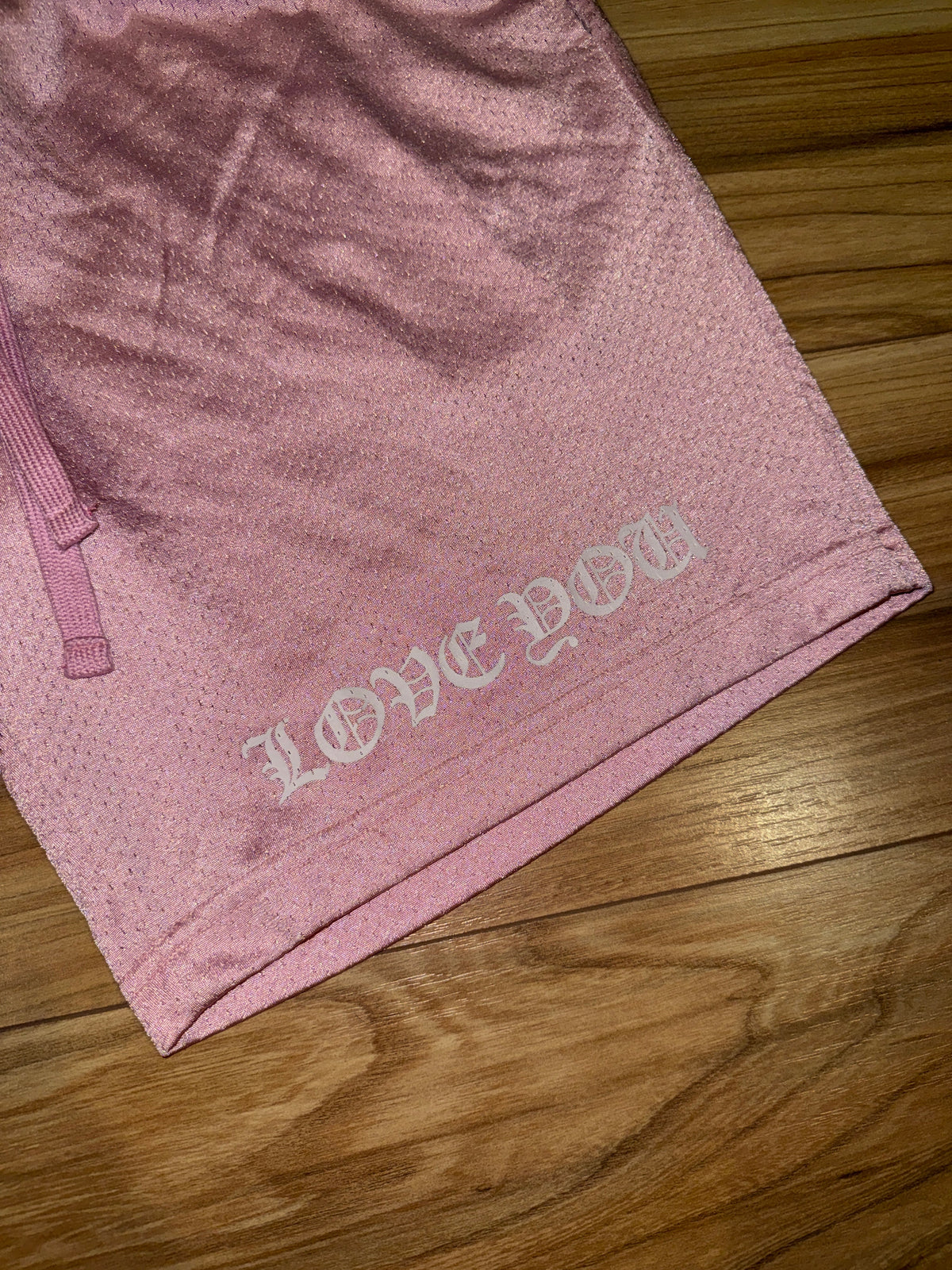 Chrome Hearts Love You Pink Mesh Shorts product image 3