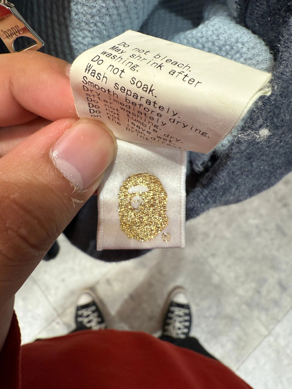 Vintage y2k BAPE Thermal Lined Full Zip Up Hoodie product image 5
