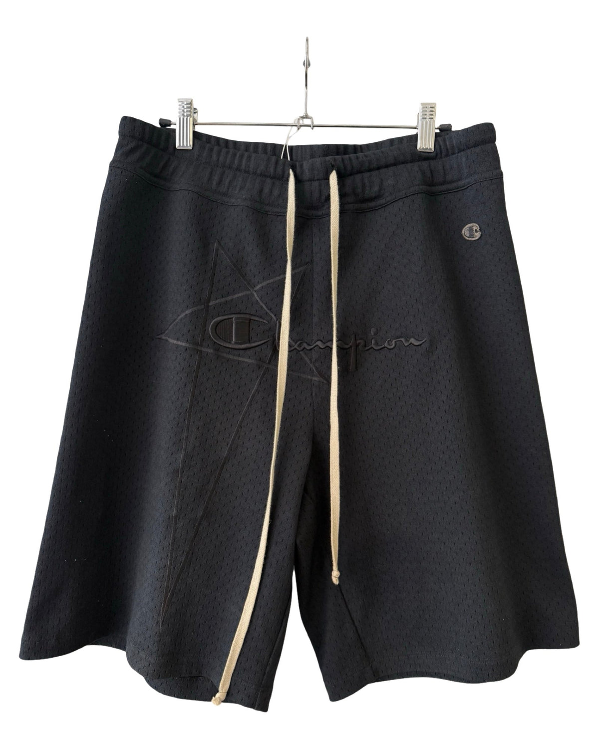 Rick Owens x Champion Black Mesh Long Shorts product image 1
