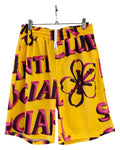 Anti Social Club Yellow Mesh Shorts product image 1