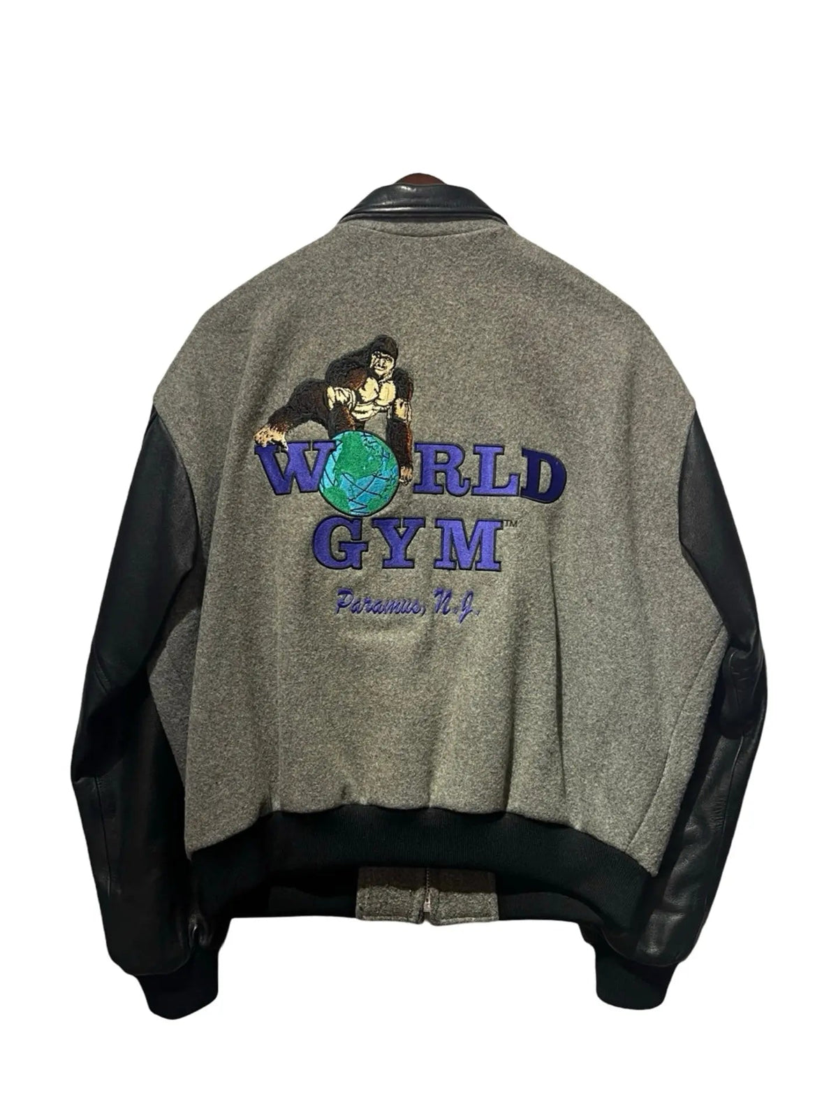 Vintage 90s World Gym Tony Nowak Varsity Jacket product image 1