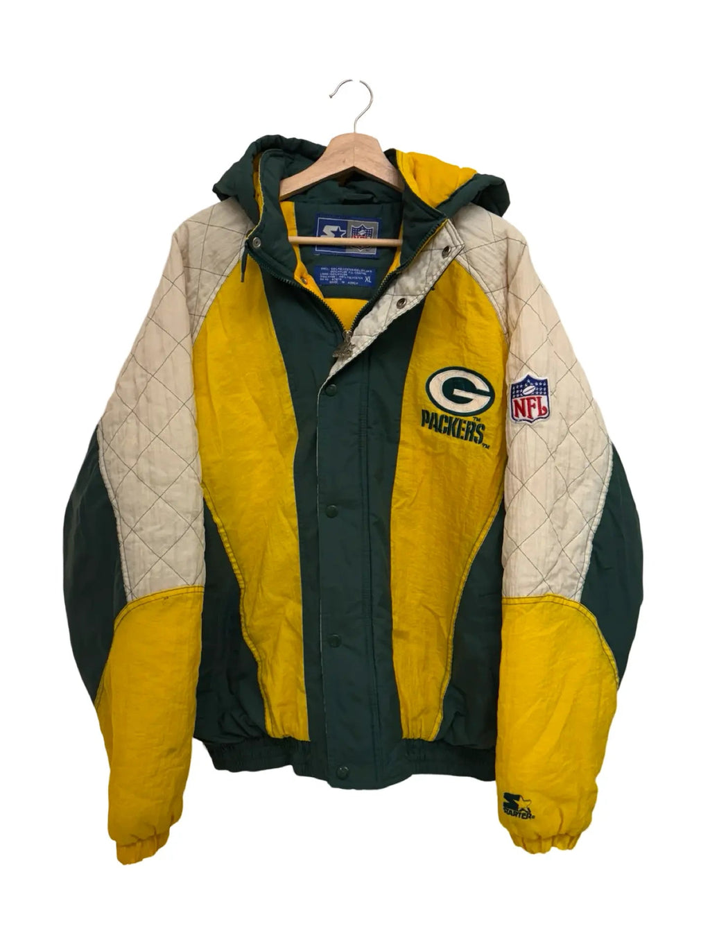 Vintage 90s Green Bay Packers Starter NFL Puffer Jacket product image 1