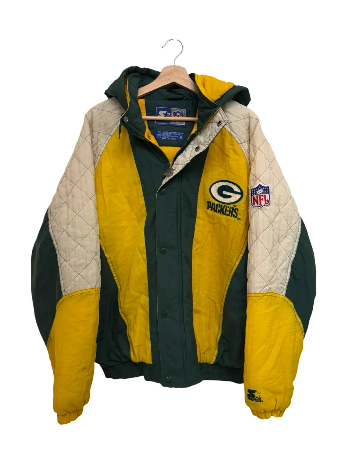 Vintage 90s Green Bay Packers Starter NFL Puffer Jacket product image 1