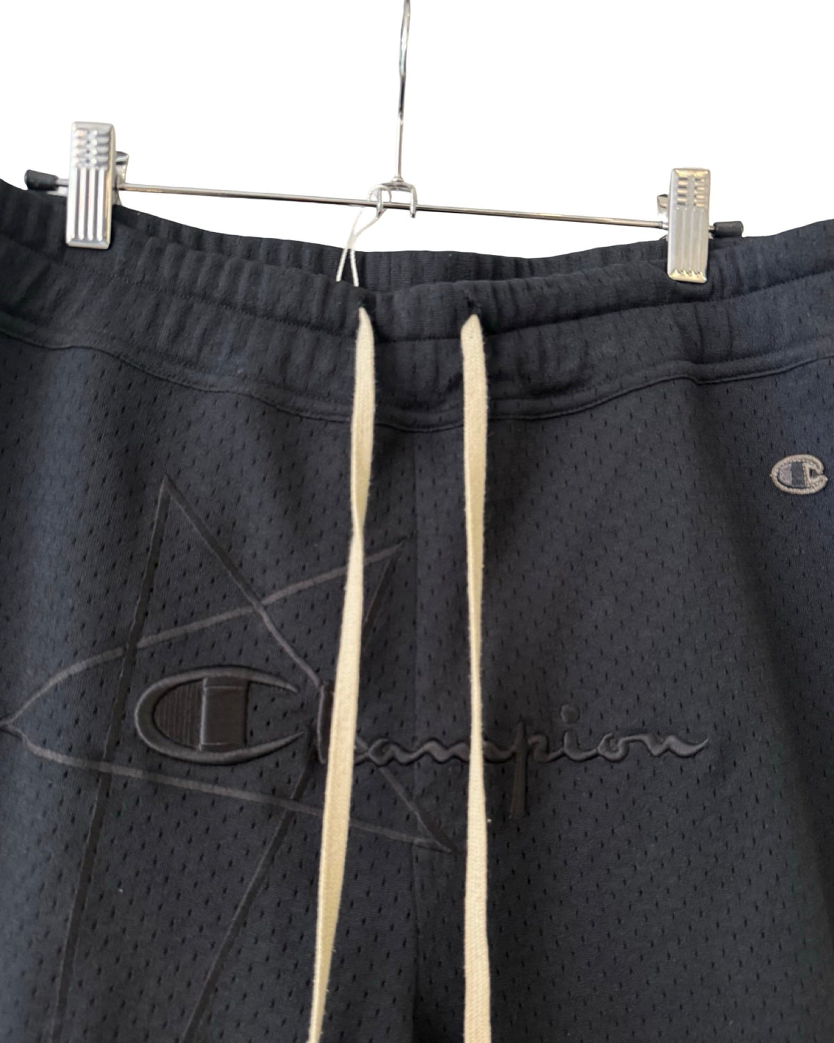 Rick Owens x Champion Black Mesh Long Shorts product image 2