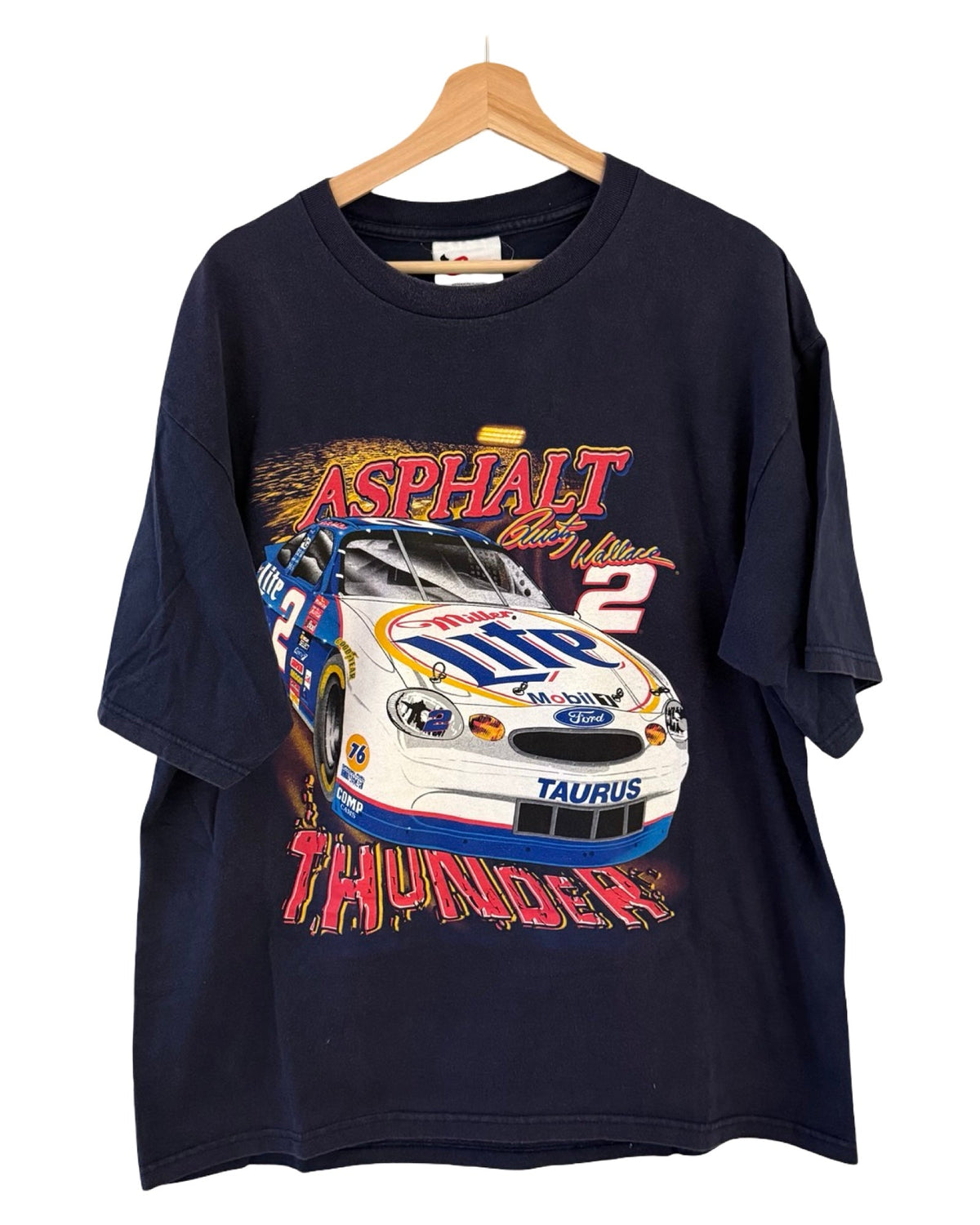 Vintage 2000 Nascar Asphalt & Thunder Miller Lite Tee product image 1