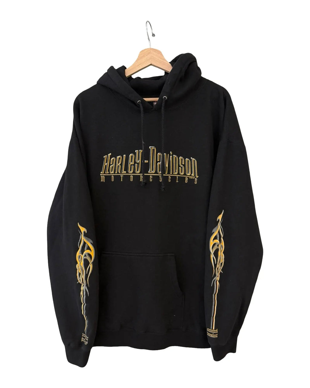 Vintage 2004 Harley Davidson Mankato Flame Sleeves Hoodie product image 1