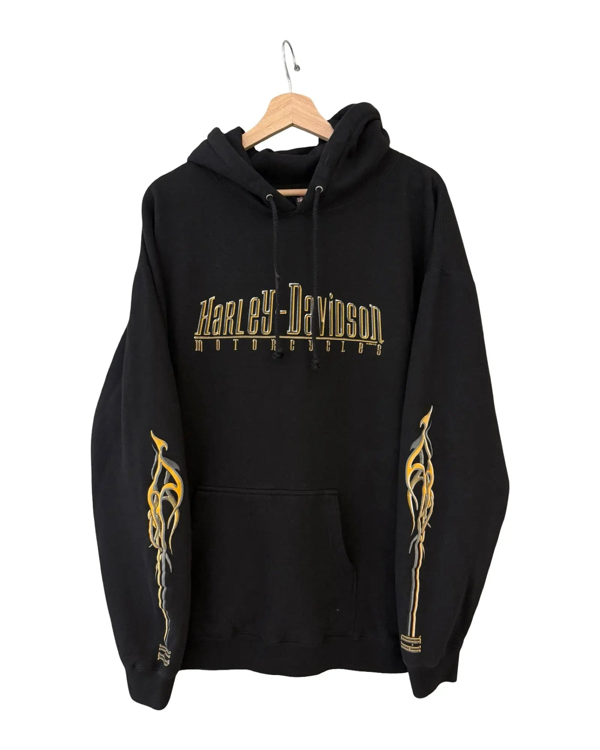 Vintage 2004 Harley Davidson Mankato Flame Sleeves Hoodie product image 1