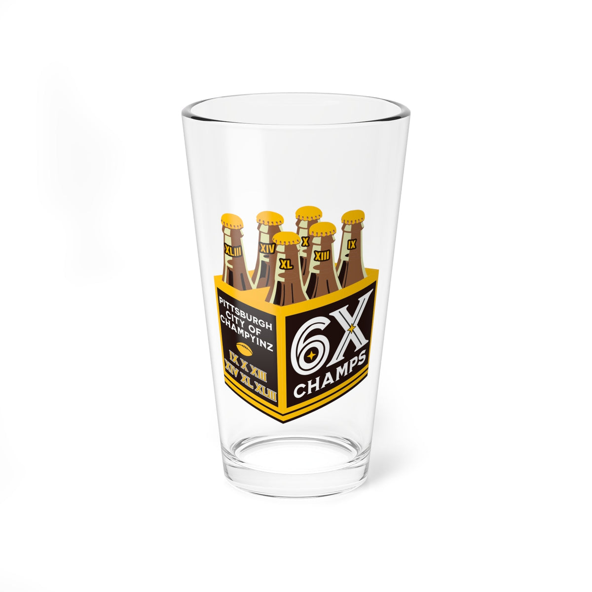Pittsburgh Six Pack | Pint Glass