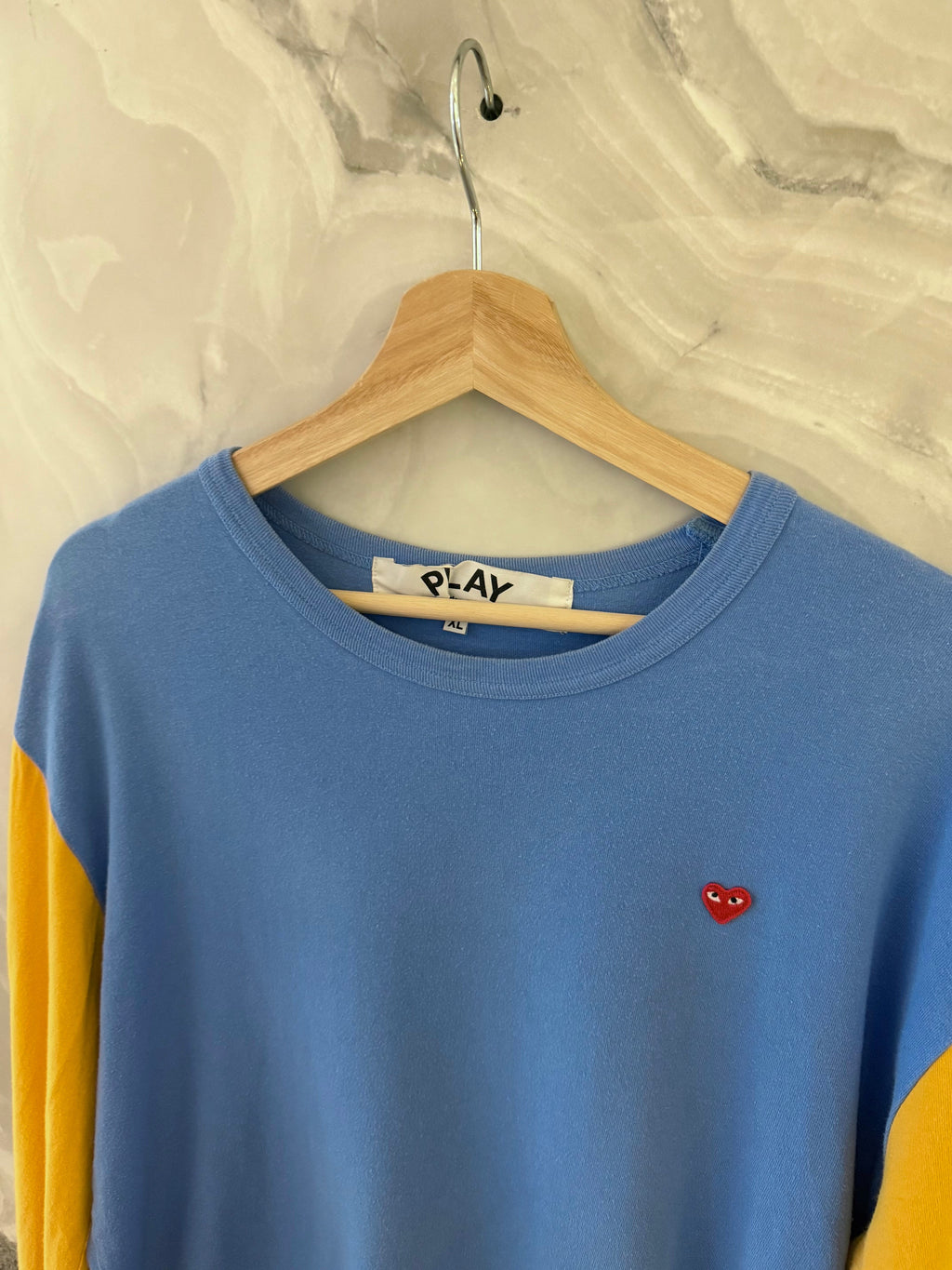 Comme Des Garçons Play Bi-Color Long Sleeve Tee product image 2