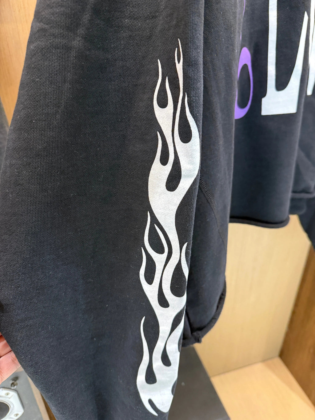 Vintage 2018 Palm Angels x Vlone Flames Hoodie product image 4