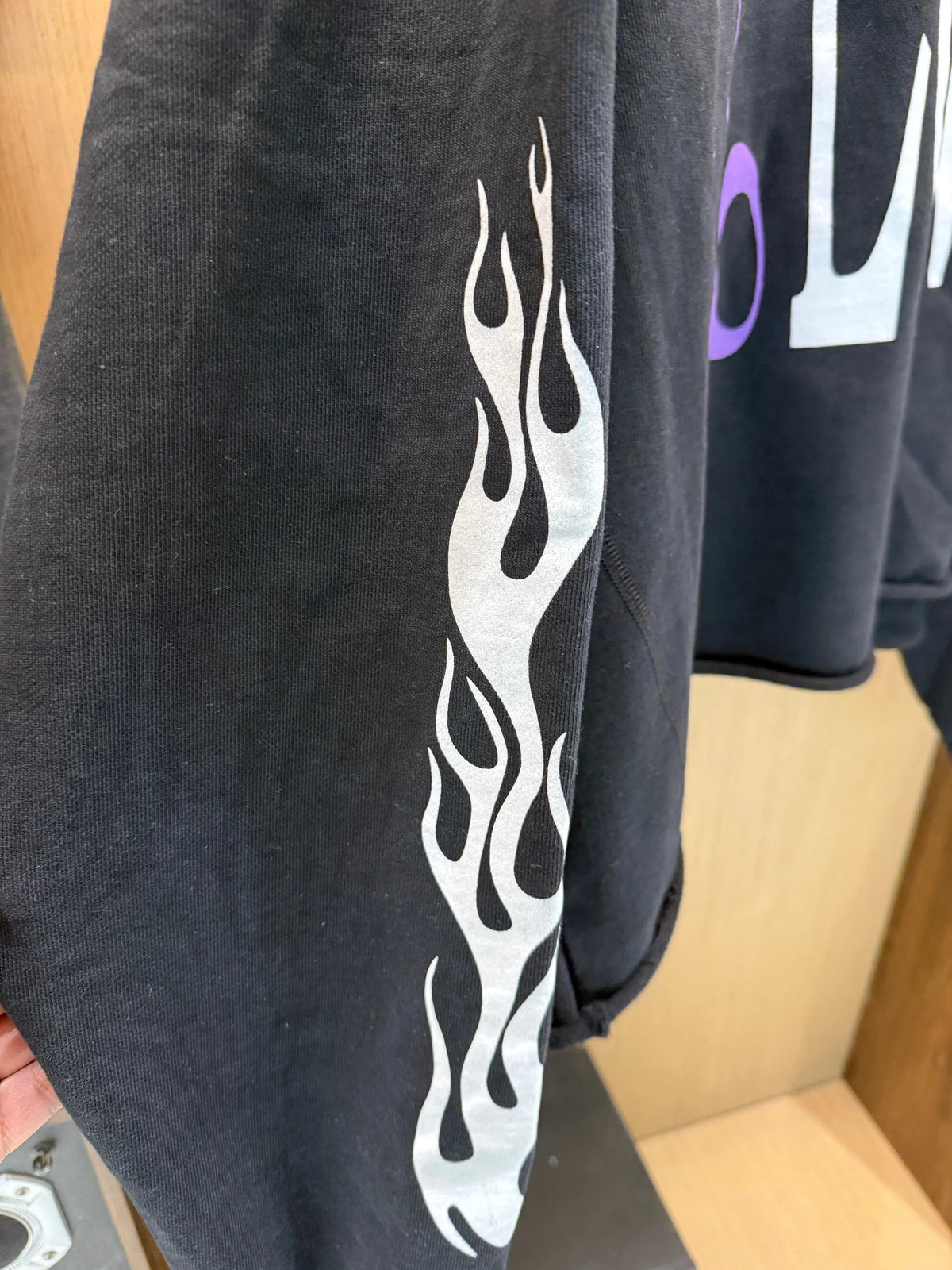 Vintage 2018 Palm Angels x Vlone Flames Hoodie product image 4