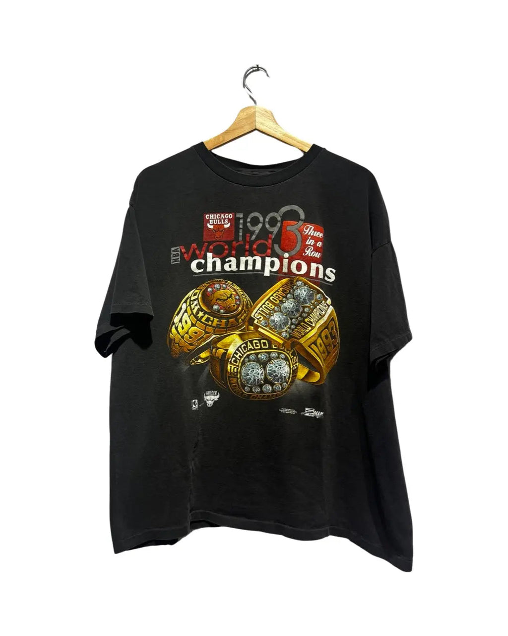 Vintage 1993 Chicago Bulls 3-Peat Championship Tee product image 1