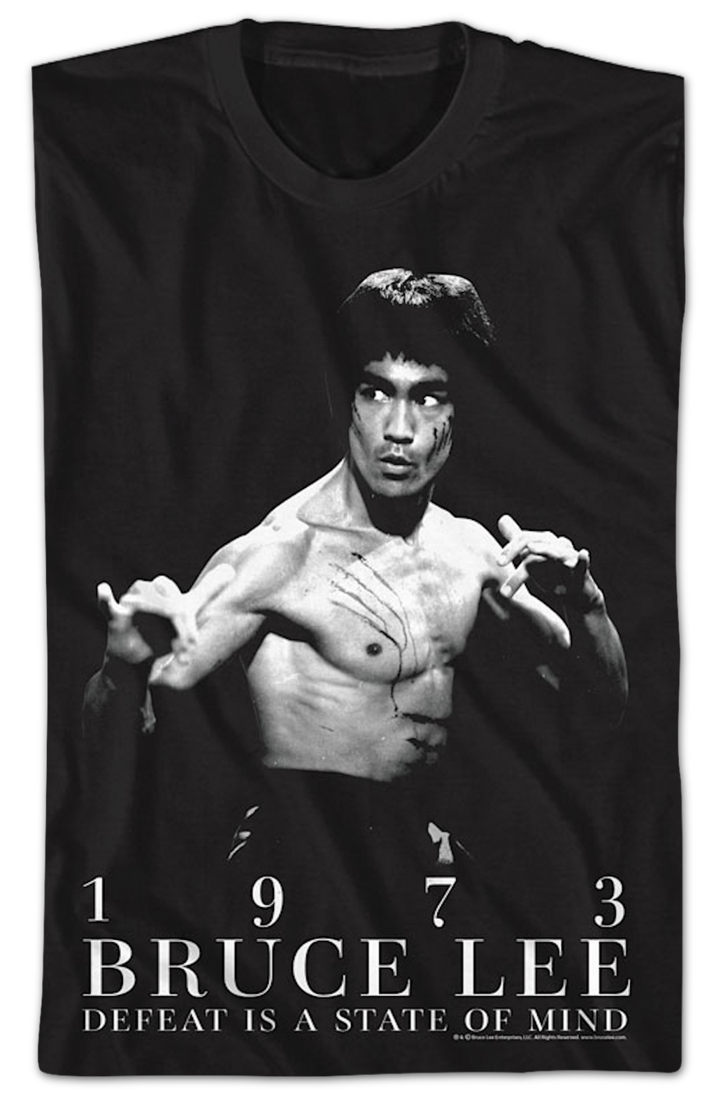 1973 Defeat Is A State Of Mind Bruce Lee T-Shirt product image 2