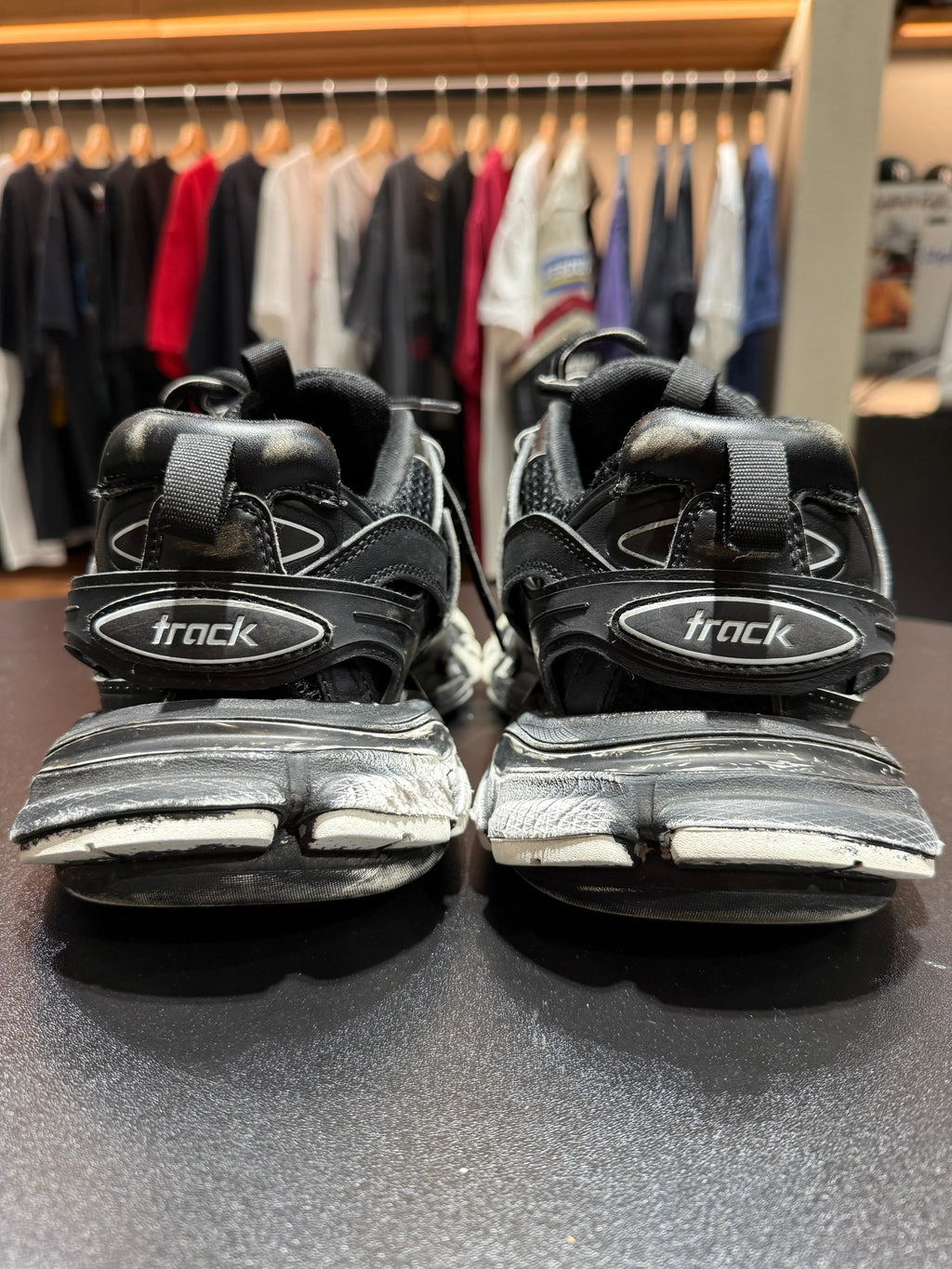 Balenciaga Faded Black Track Runner Size 8