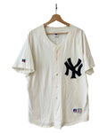 Vintage 1998 New York Yankees Cream Cotton Jersey product image 1