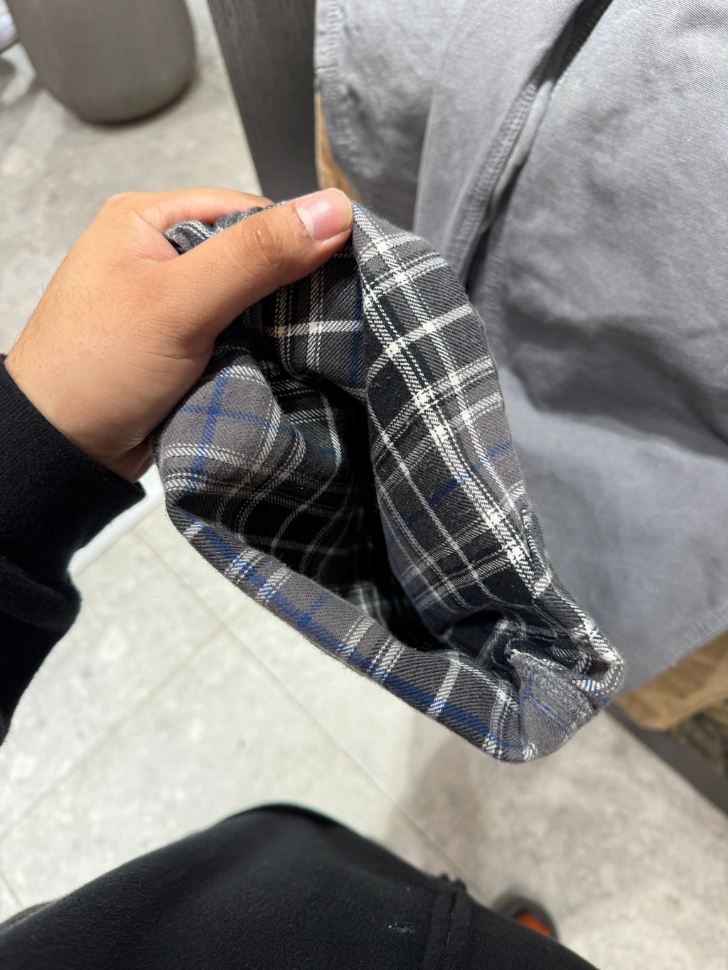 Vintage Carhartt Gray Flannel Lined Carpenter Pants product image 5
