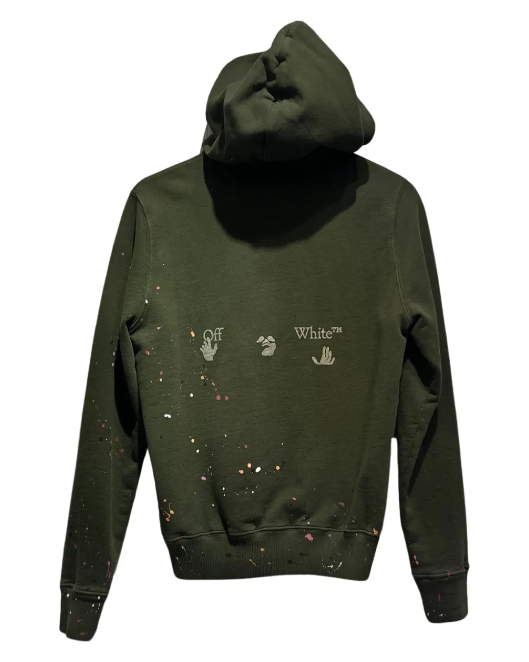 Archive Off-White Virgil Paint Splatter Zip Up Hoodie product image 2