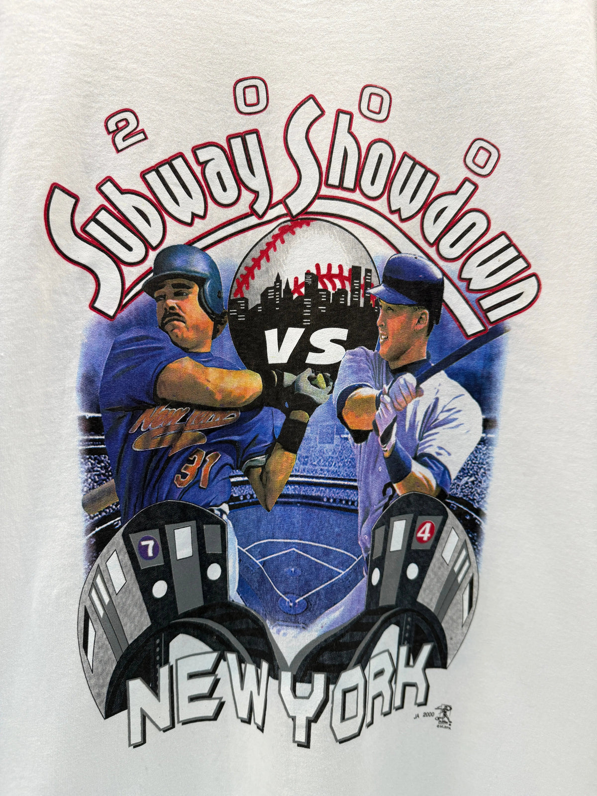 Vintage 2000 DS Yankees Mets Subway Series Showdown Tee product image 2