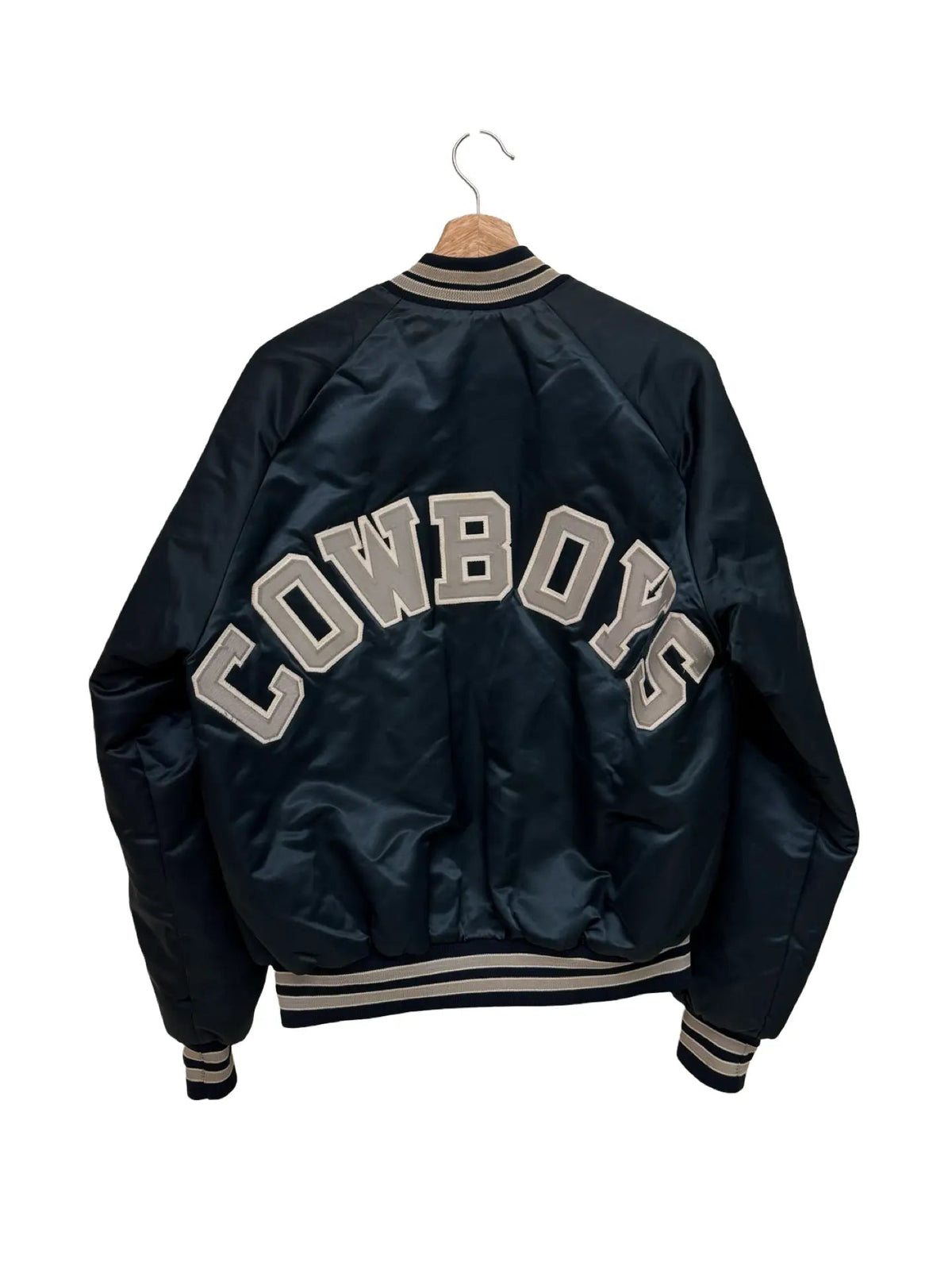 Vintage 90s Dallas Cowboys Satin Chalkline Team NFL Jacket product image 2