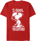 2 Cool For Valentines Peanuts T-Shirt product image 1