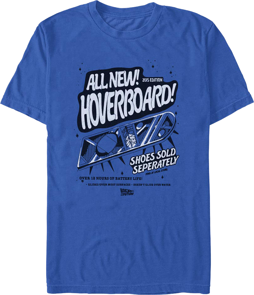 2015 Edition Hoverboard Back To The Future T-Shirt product image 1