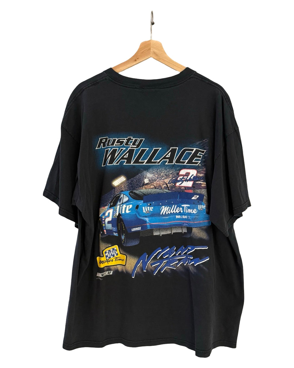 Vintage 90s Nascar Rusty Wallace Night Train Racing Tee product image 2