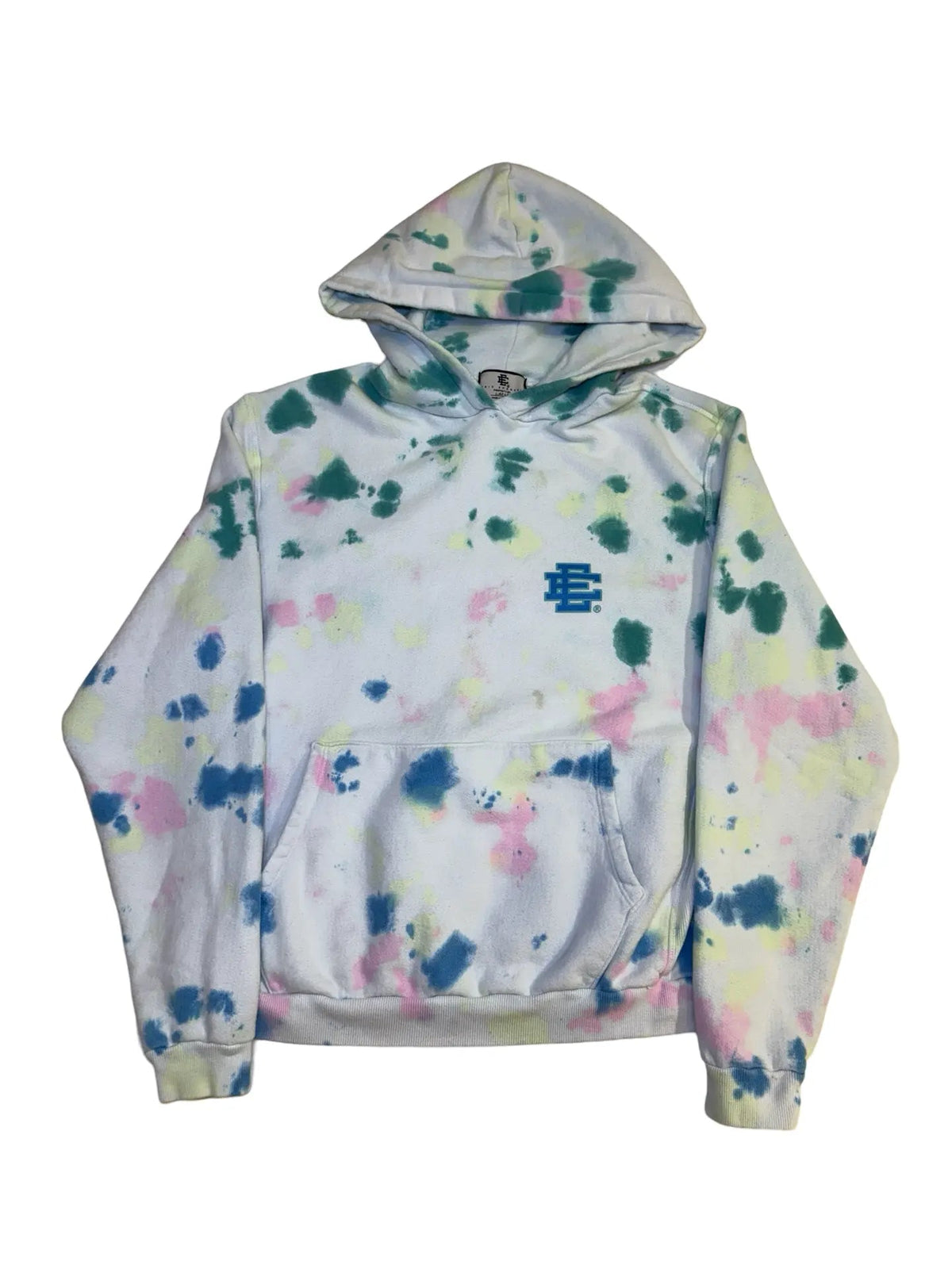 Archive Eric Emanuel Oversized White Tie Dye Hoodie product image 1