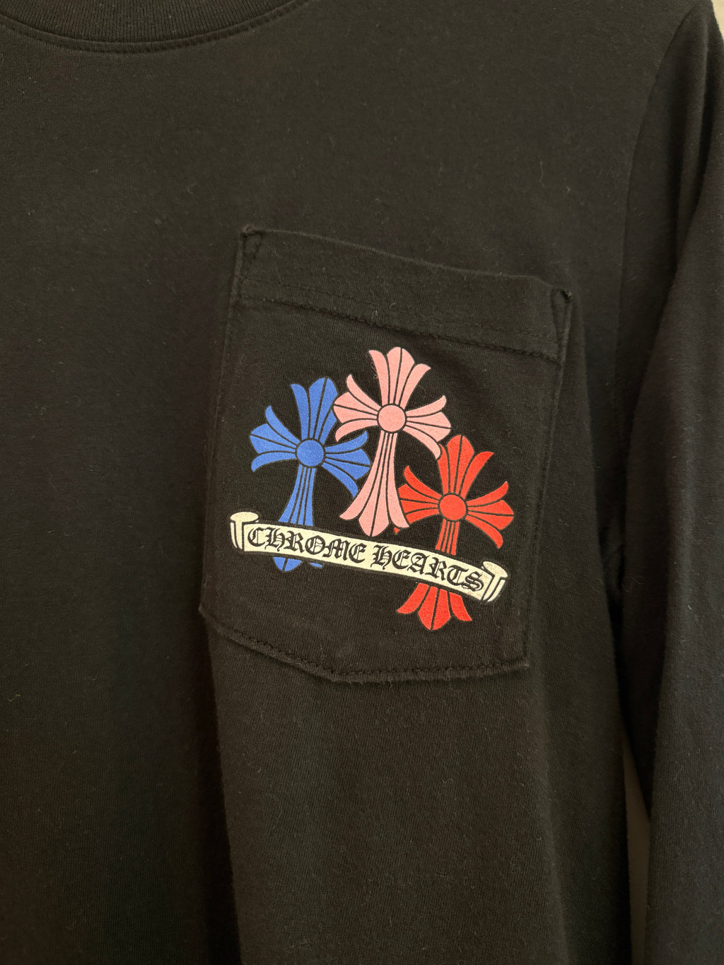 Chrome Hearts Multicolor Crosses Long Sleeve Pocket Tee product image 4