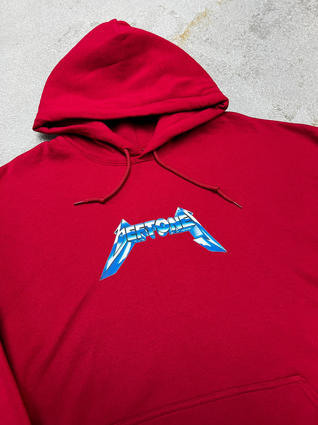 Deftones Metallica Logo Red Hoodie product image 2