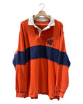 Vintage 90s Polo Sport Ralph Lauren 4 L/S Orange Blue Rugby product image 1