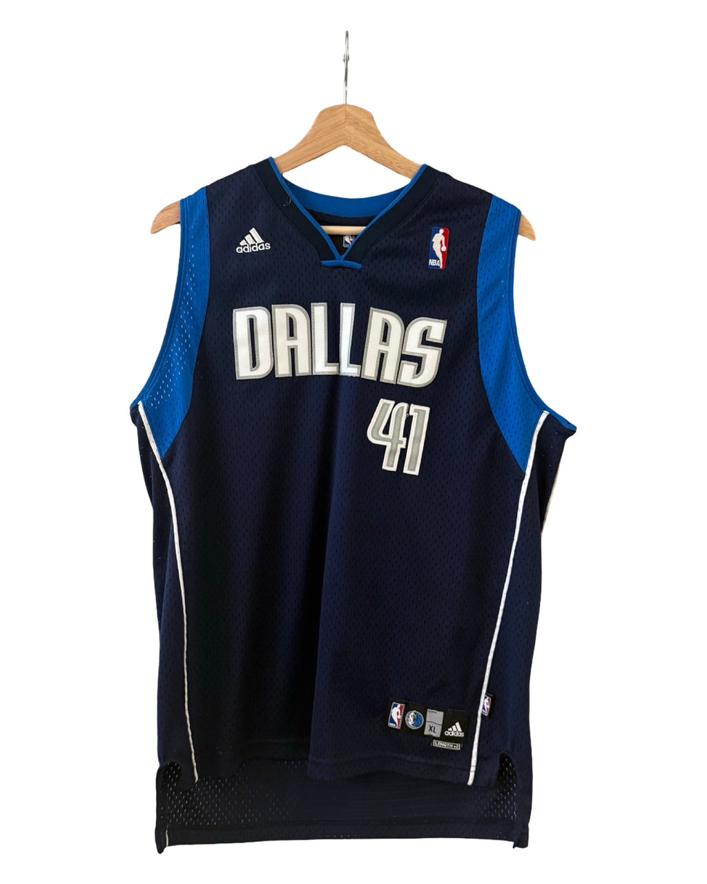 Vintage Dallas Mavericks Dirk Nowitzki #41 Adidas NBA Jersey product image 1