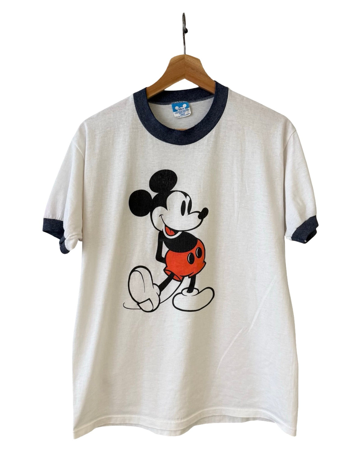 Vintage 80s Disney Mickey Mouse Ringer Promo Tee product image 1