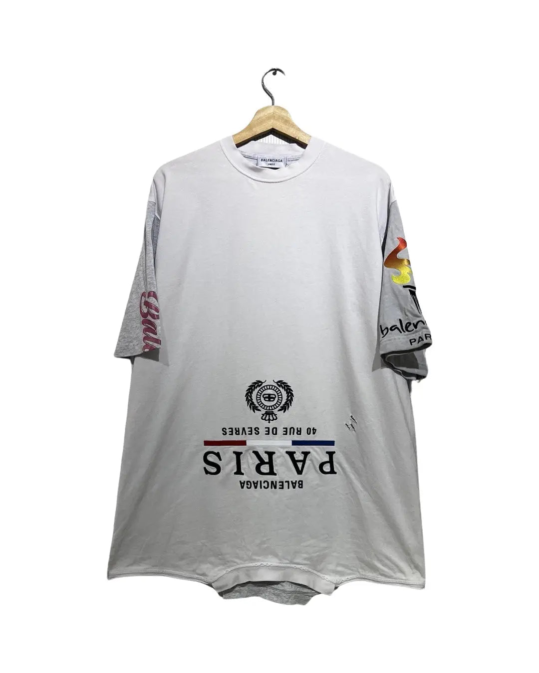 Archive Balenciaga Paris Upside Down Embroidered Patchwork product image 1