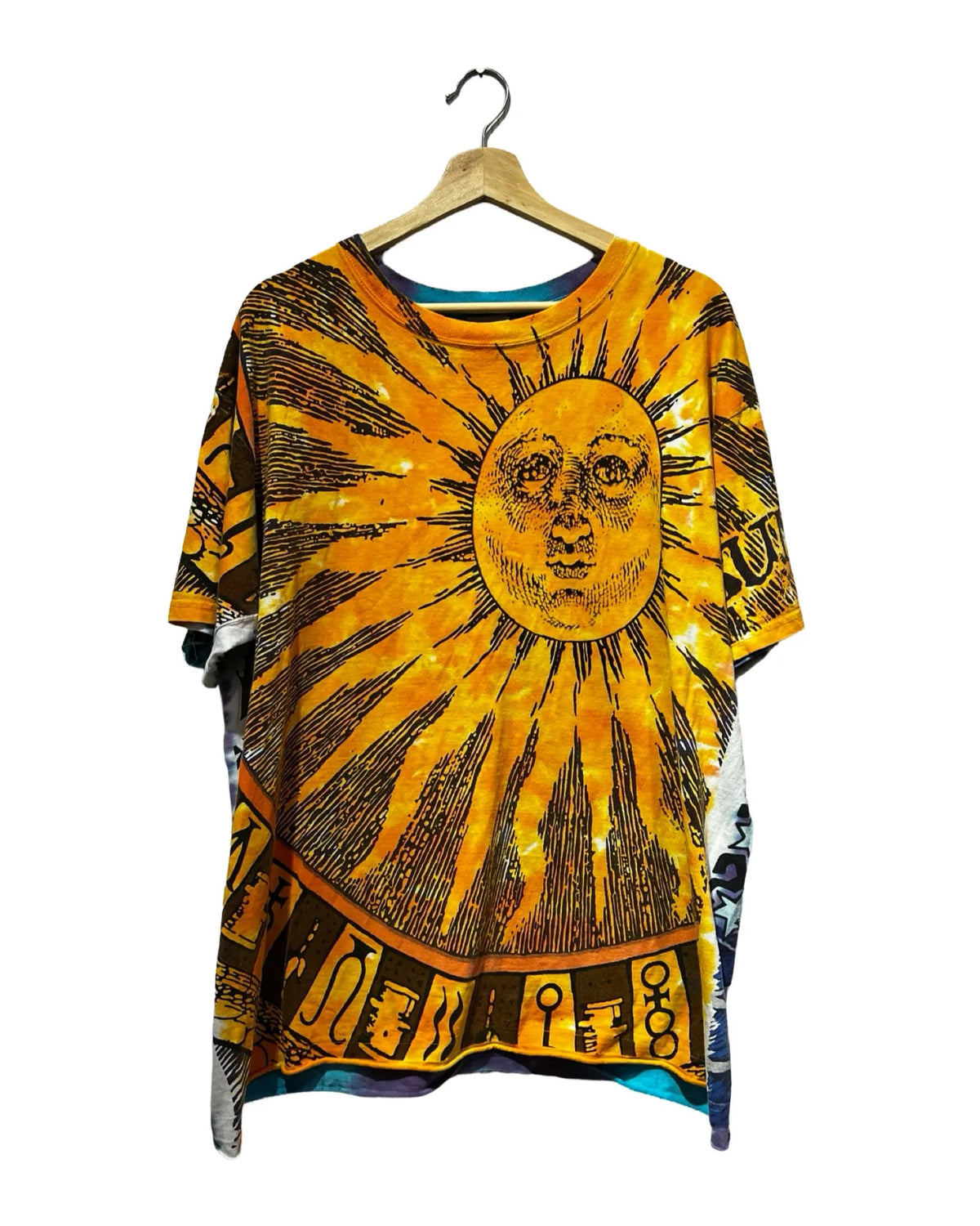 Vintage 90s Sun & Moon Liquid Blue Tee product image 1