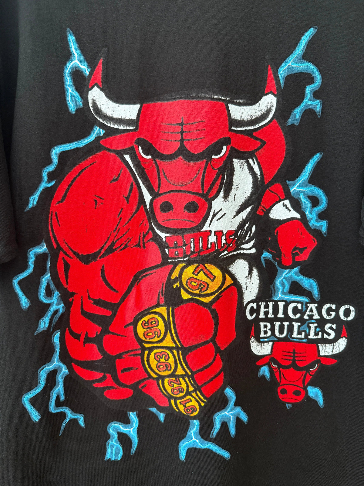 Vintage Chicago Bulls Championship Rings Lightning Tee by product image 2
