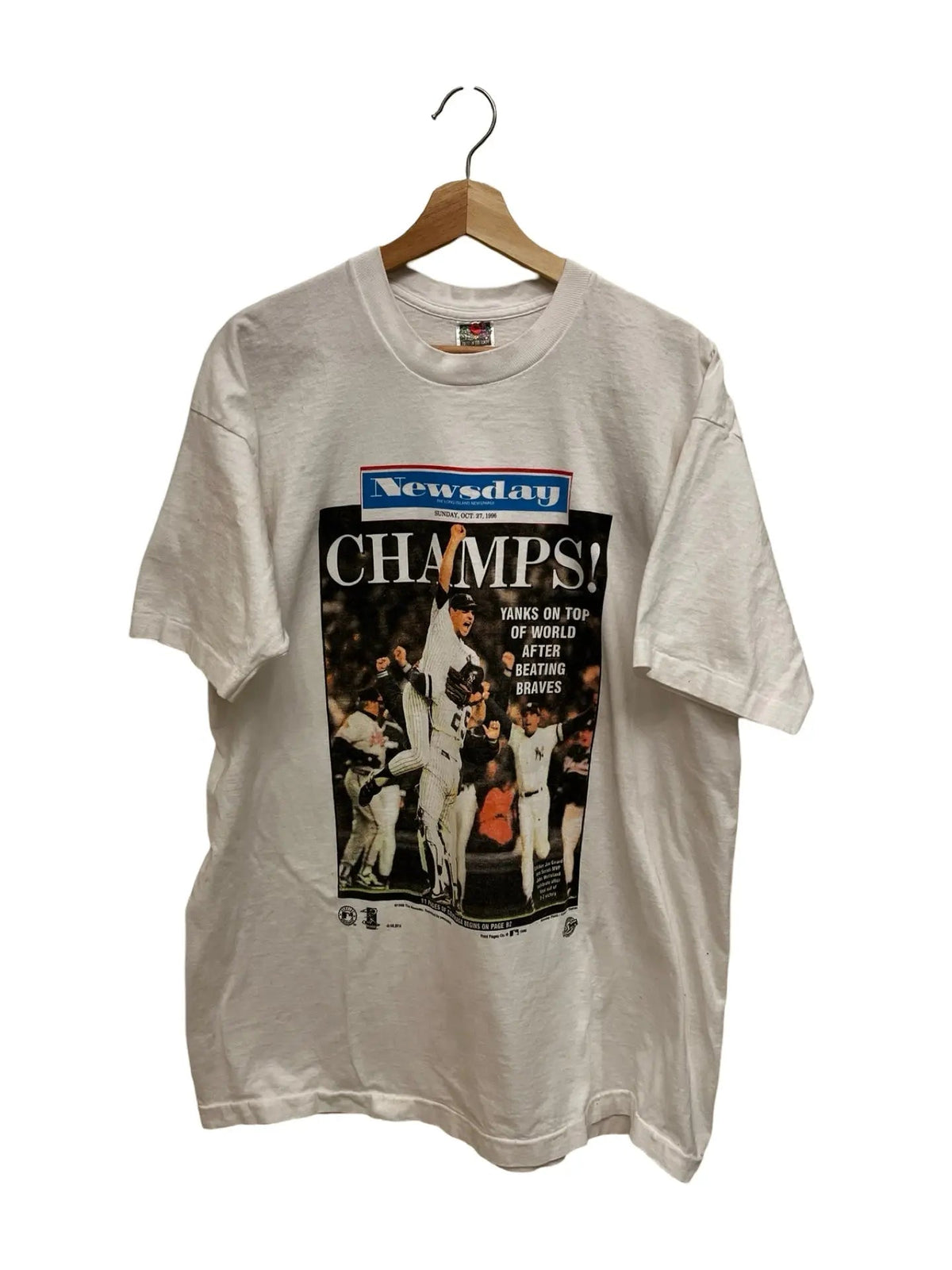 Vintage 1999 New York Yankees Newspaper Tee product image 1