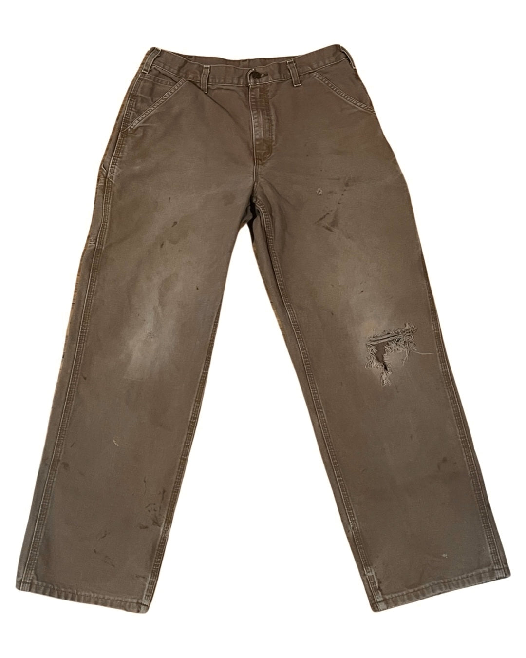 34 x 32 Vintage Distressed Carhartt Light Brown Carpenter product image 2