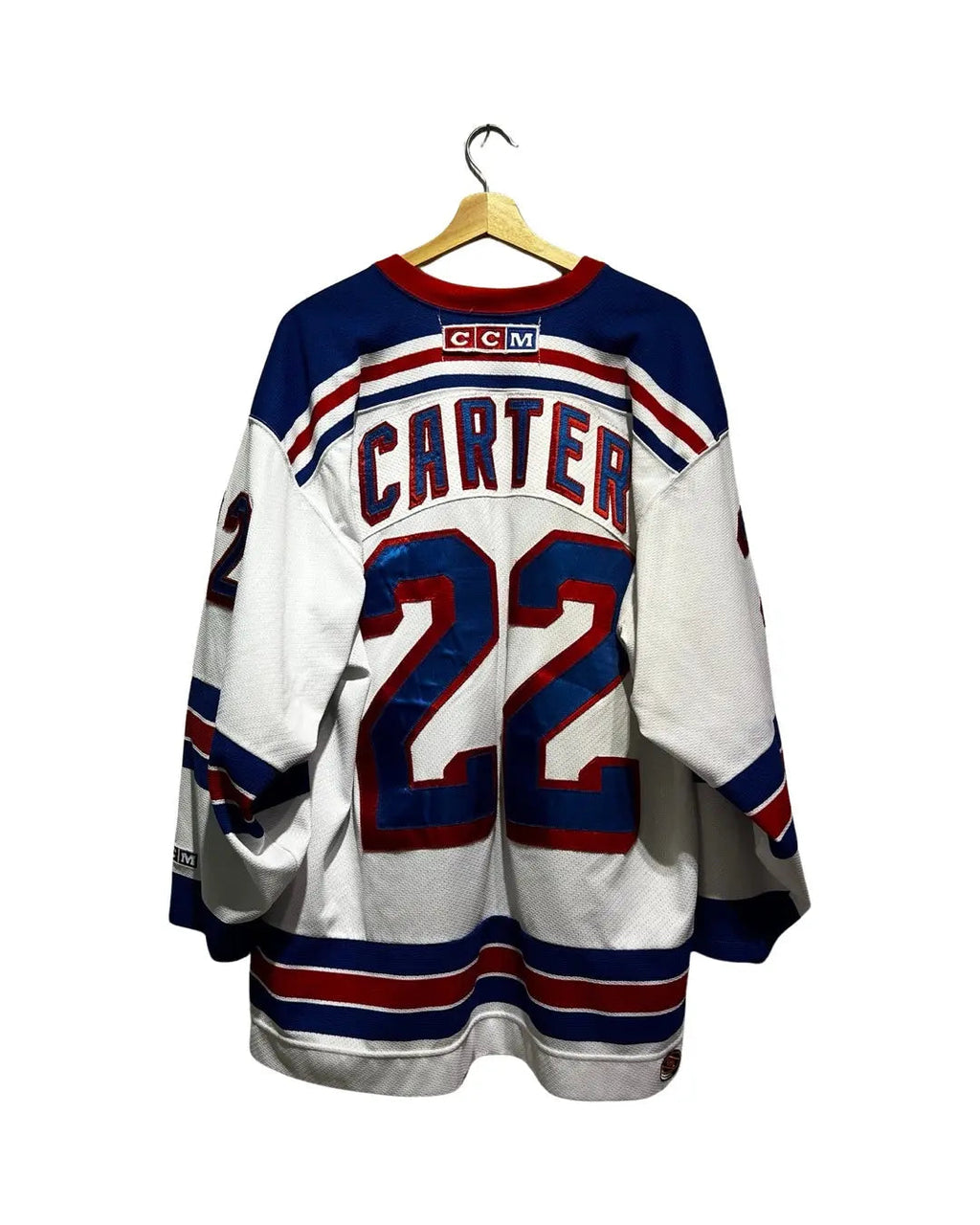 Vintage 90s New York Rangers CCM Anson Carter 20 Hockey product image 2