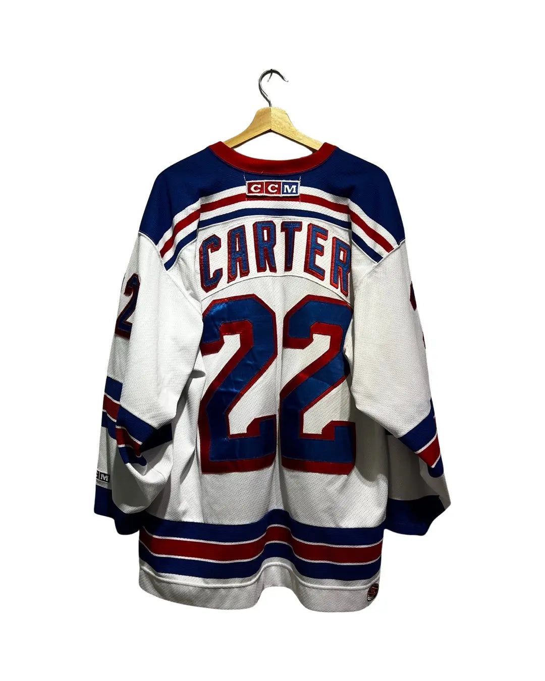 Vintage 90s New York Rangers CCM Anson Carter 20 Hockey product image 2
