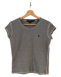 Womens Vintage Ralph Lauren Sport White Black Striped Tee product image 1