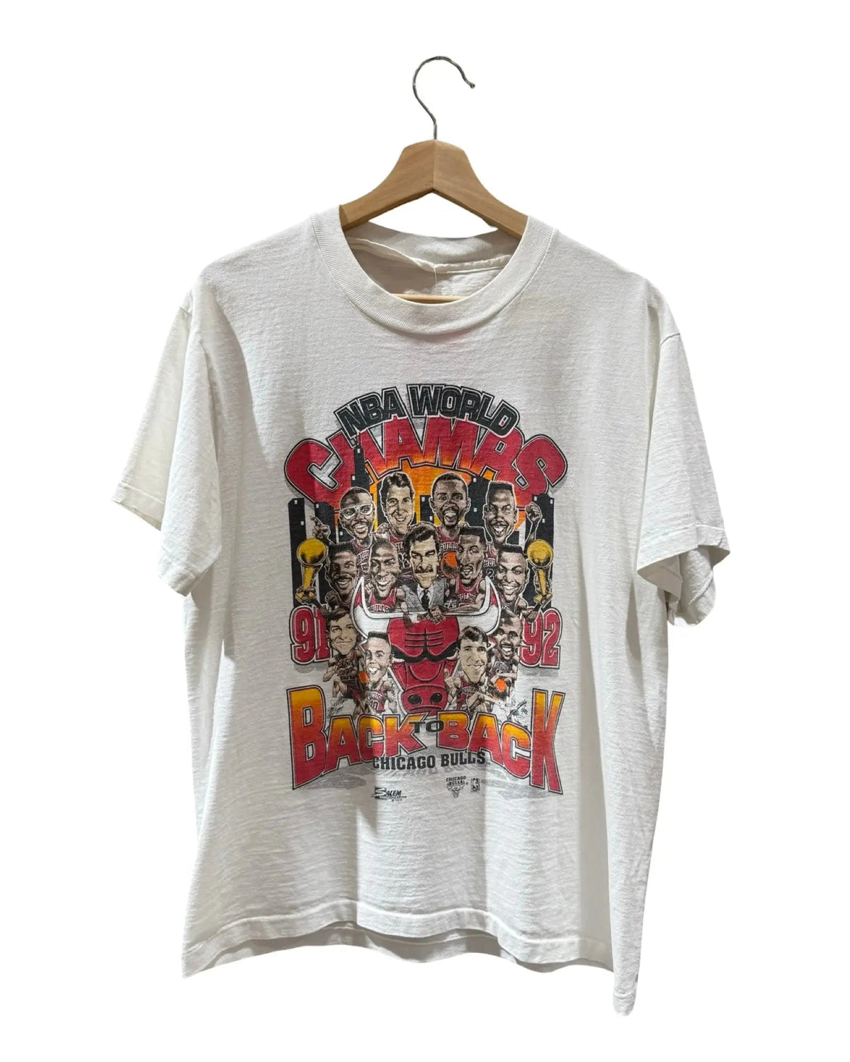 Vintage 1992 Chicago Bulls Back 2 Champions Tee product image 1