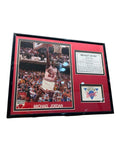 Vintage 1997 Michael Jordan Dream Team Framed Stats