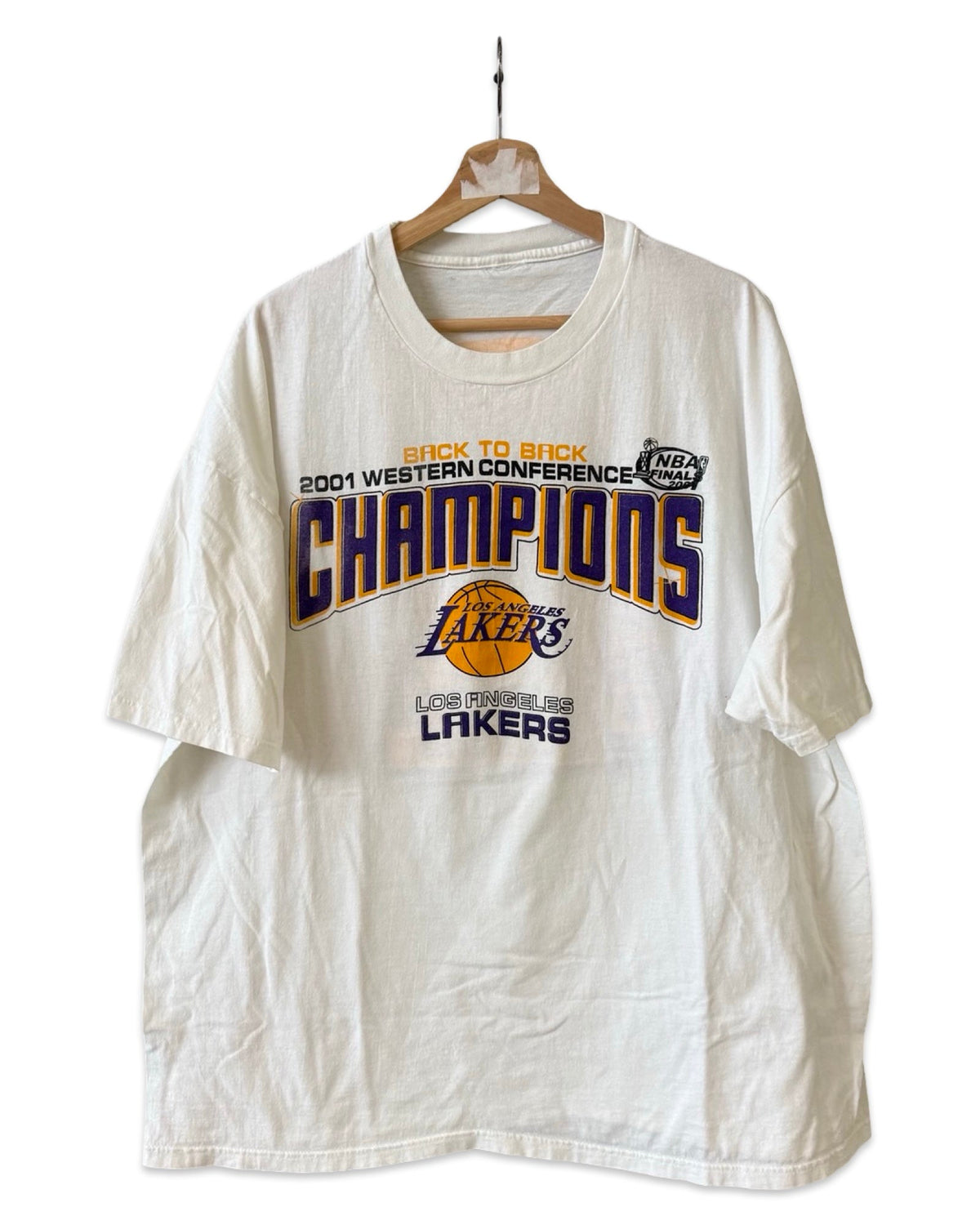 Vintage 2001 Los Angeles Lakers Champions Back 2 Tee product image 1