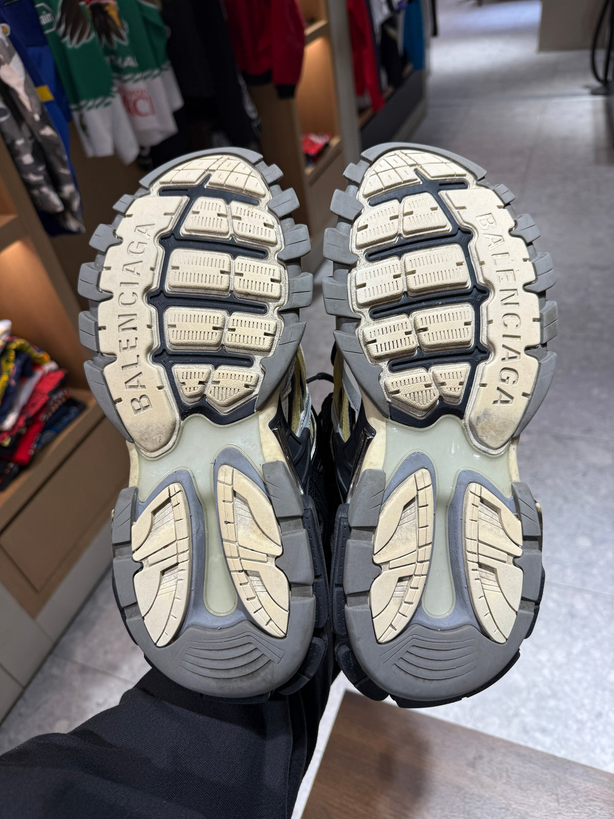 Balenciaga Track 2 Beige White Black Runners Sneakers