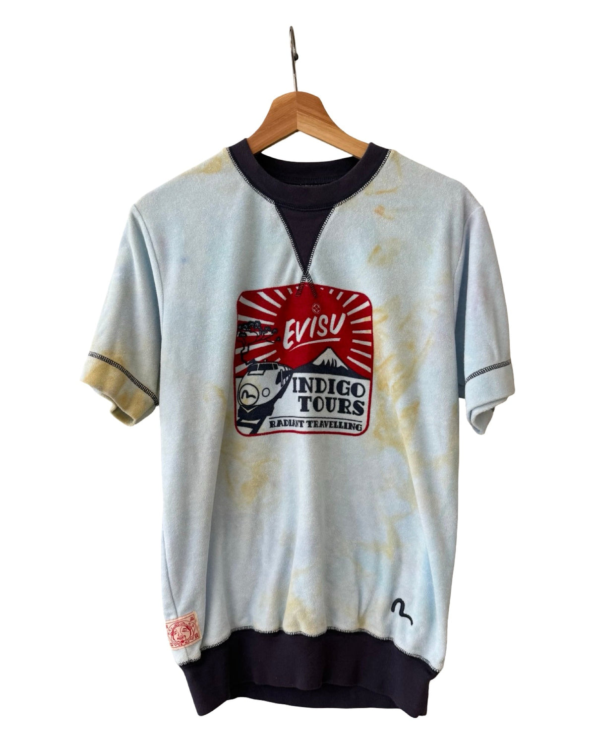 Vintage Y2K Evisu Indigo Tours Traveling Terry Cloth Tee product image 1