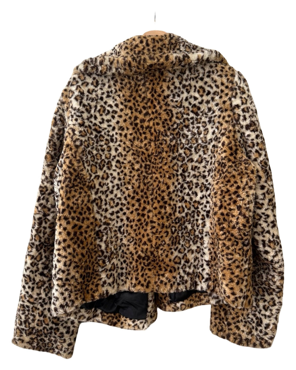 Womens Vintage Leopard Print Faux Fur Coat product image 2